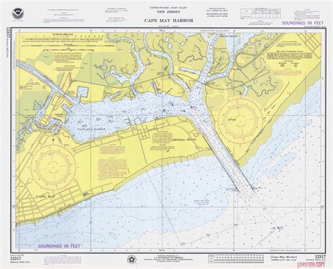 Cape May Harbor 1975 Old Map Nautical Chart AC Harbors 234 New