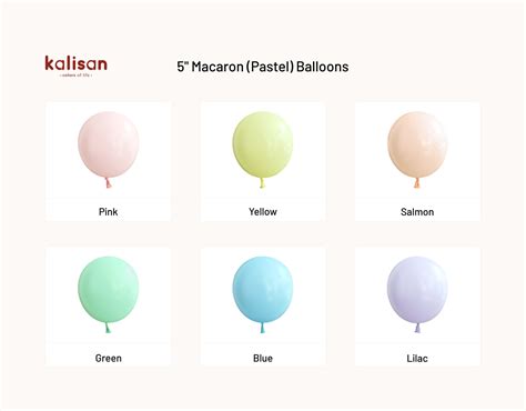 Kar K Renk Mini Makaron Balonlar Kalisan Balon