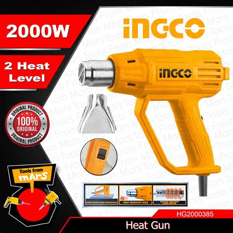 Ingco Heat Gun Hot Air W With Nozzle Included Hg Hg Hg Tfm Ipt