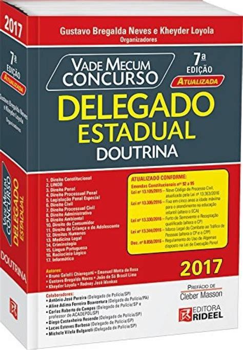 Livro Vade Mecum Concurso Delegado Estadual Doutrina Mercado Livre