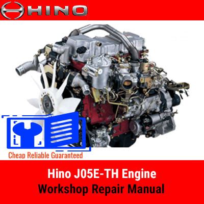 Hino J05E TA Engine Workshop Repair Manual