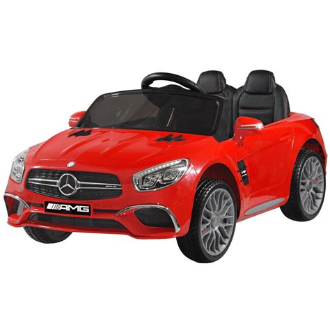 Детска кола Мерцедес, Пластмаса, С дистанционно, Червена - eMAG.bg