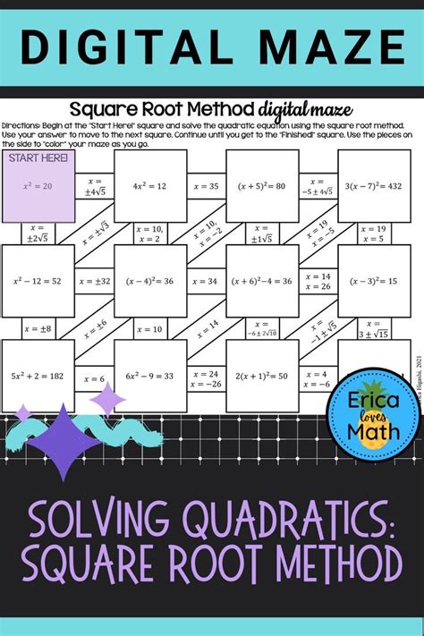 Solving Quadratic Equations | Square Root Method | Digital Maze ...