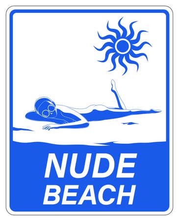 Vector Of Nude Beach Sign For Nude ID 1 190870879 Royalty Free Image Stocklib