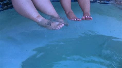 Bella Bendz And Celeste Are Naked In The Hot Tub And Playing With Each Others Tits And Shaking