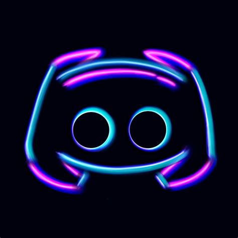 Neon Discord Icon Behance