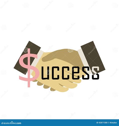 Handshake Stock Vector Illustration Of Contour Greeting 42871580