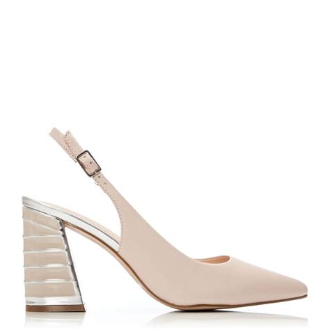 Dinella Nude Leather Shoes From Moda In Pelle UK