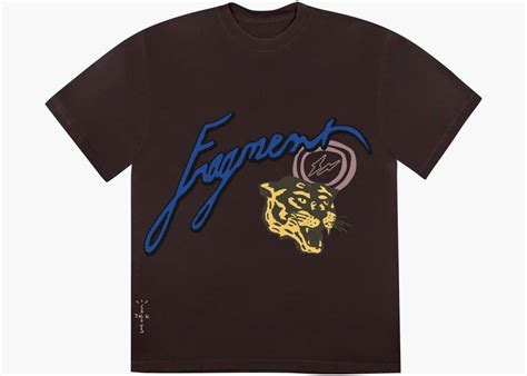 Travis Scott Cactus Jack X Fragment Icons Tee Brown Hype Clothinga