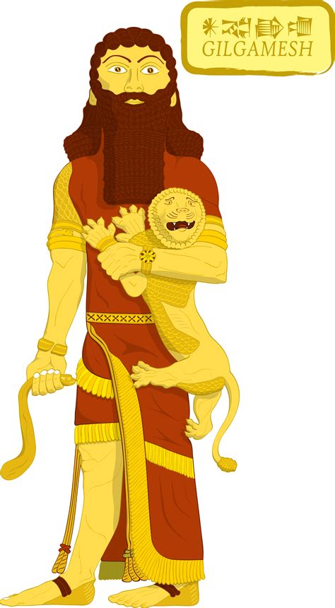 flat illustration  enkidu  gilgamesh  david djukic  dribbble