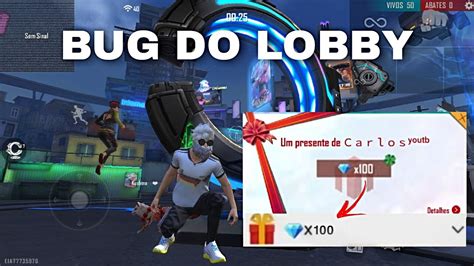 NOVO BUG DE GANHAR ATÉ 100 DIAMANTES NO LOBBY APROVEITEM ENQUANTO A