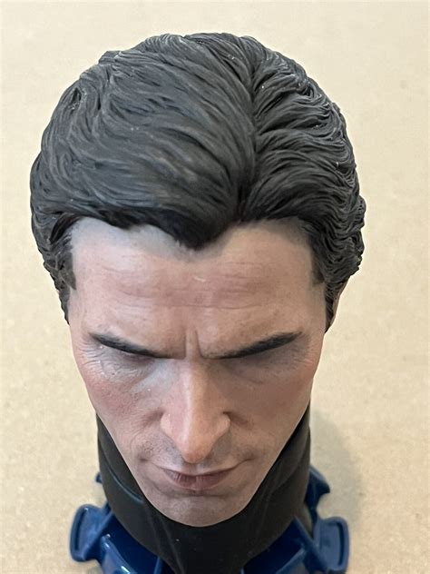 1 4 Hot Toys Batman Dark Knight Bruce Wayne Head Sculpt For Action Figure Bale EBay