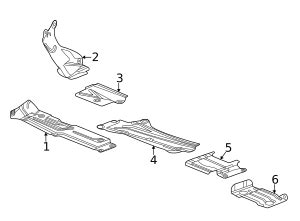 Gm Exhaust Intermediate Underbody Heat Shield