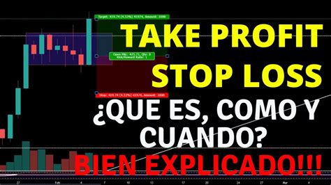 QUE ES COMO Y CUANDO USAR LOS STOP LOSS Y TAKE PROFIT EN EL TRADING