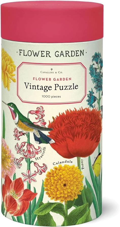 Cavallini 1000 Piece Puzzle Flower Garden PZL FLRGRD Amazon De