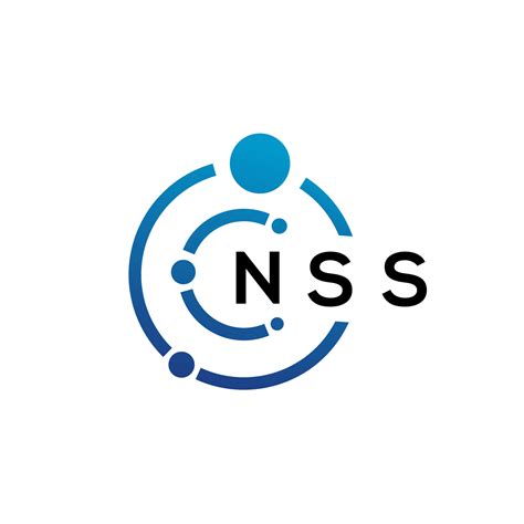 Nss Letter Technology Logo Design On White Background Nss Creative