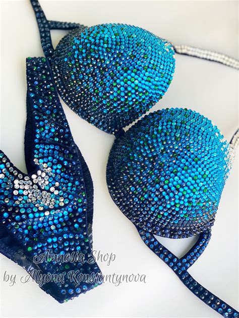 Competition Bikini Set Rhinestone Fitness NPC IFBB Etsy