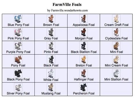 Minecraft Horse Breeding Chart
