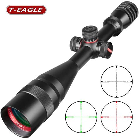 T Eagle 4 16X44 AOE Riflescope Red Green Mil Dot Reticle Illuminated