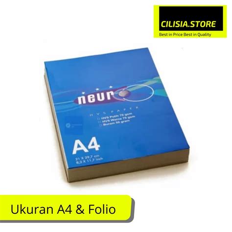 Jual Kertas Buram Neuro Ukuran A F Folio Neuro Gram Kertas