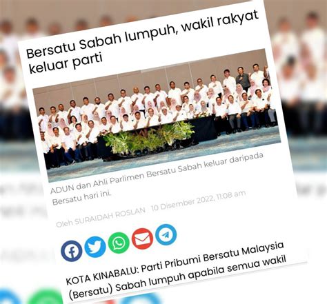 Apa Status Ahli Parlimen Bersatu Sabah