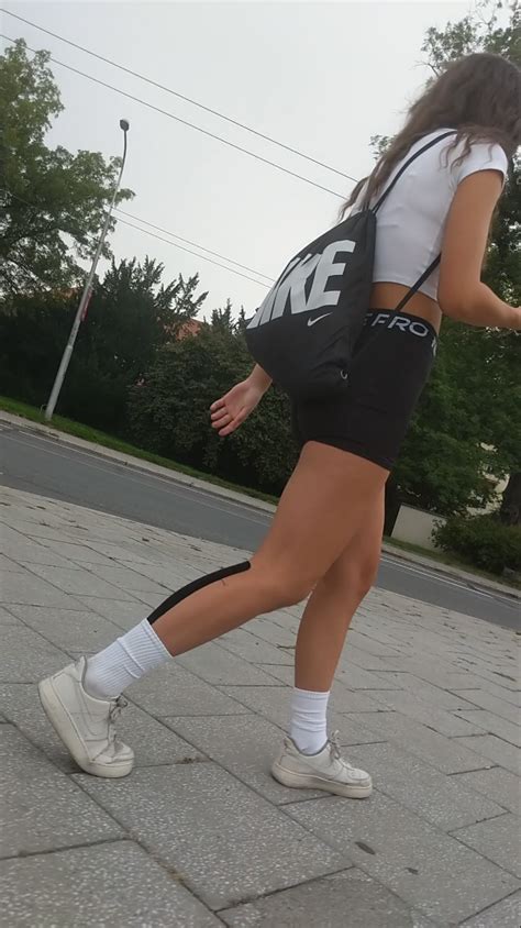 First Post OC VIdeo Cute Brunette With Glasses In Nike Pro Shorts Taking Shots Of Me As