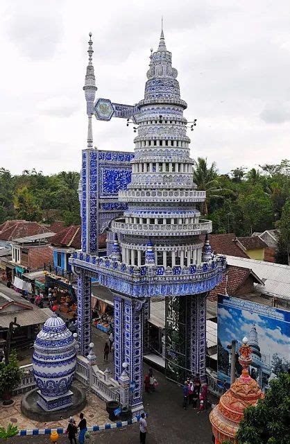 Tiban Mosque Exterior Malang East Java Indonesia Beautiful