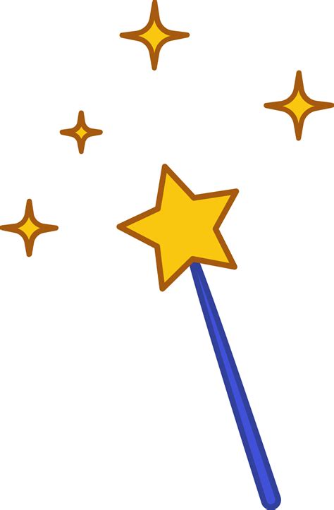 Magic Wand With Star Decoration Design 24960427 Png