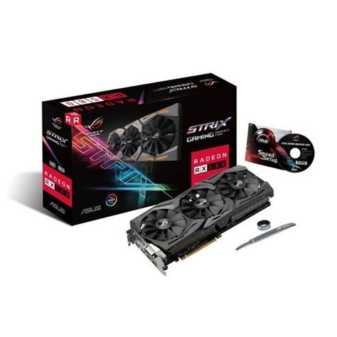 Asus Carte Graphique Amd Radeon Rx 580 Rog Strix Rx580 8g Gaming