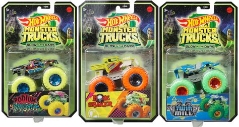 Hot Wheels Monster Trucks Glow In The Dark Assorted Wholesale