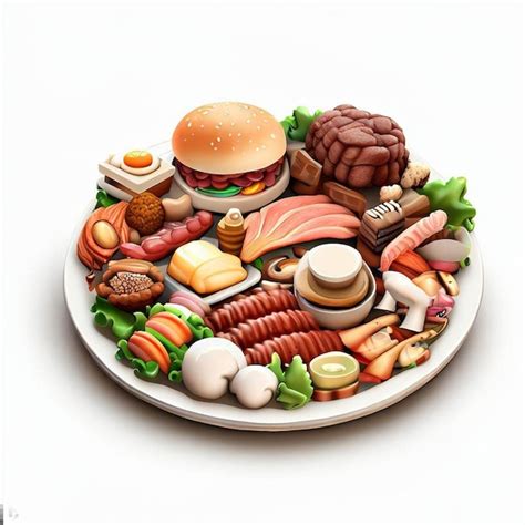 Premium Ai Image Fast Food Diet