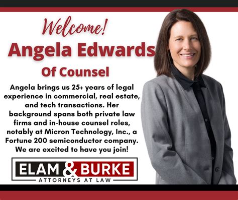 Angela Edwards Joins Elam And Burke Elam And Burke