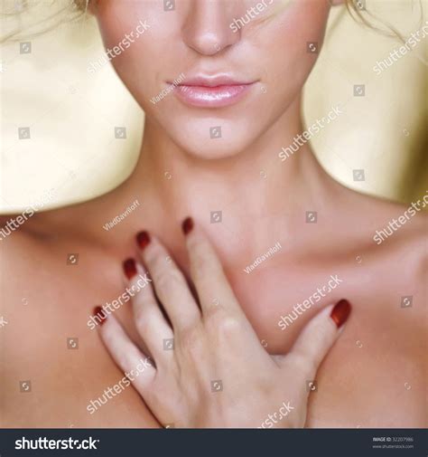 Gold Portrait Naked Woman Light Hair Stock Photo Shutterstock