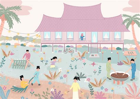 raya illustrations behance