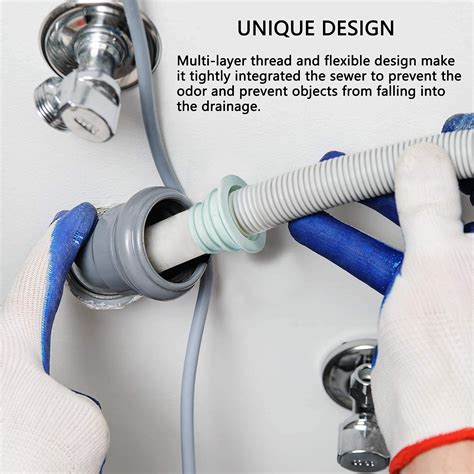 Snapklik.com : Universal Fit Drain Pipe Hose Silicone Plug, Washing