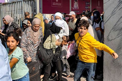 At The Rafah Crossing Between Egypt And Gaza People Were Fighting To