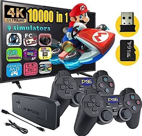 Игровая приставка M8 64gb Data Frog 4K HDMI + 2 беспроводных джойстика ...