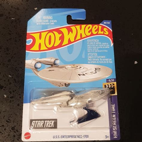 Hot Wheels Uss Enterprise Ncc Star Trek Hw Screen Time Hcv Shopee Brasil