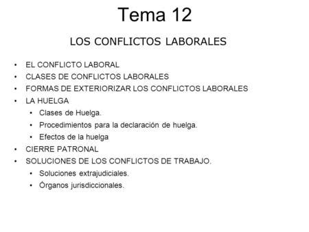 Ejemplos De Conflictos Laborales