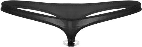 Agoky Men S G String Underwear Sexy Micro Bikini Jock Strap Briefs With O Ring Amazon Co Uk