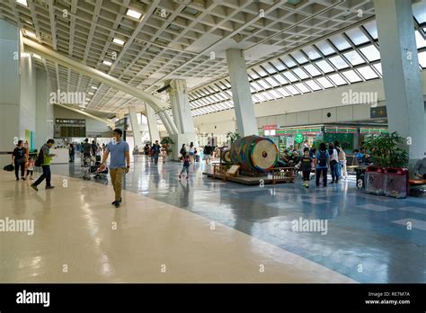 SEOUL, SOUTH KOREA - CIRCA MAY, 2017: inside Domestic Terminal at Gimpo ...