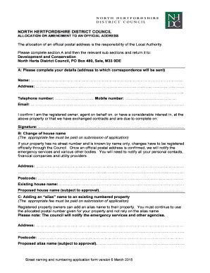 Fillable Online Street Naming Numbering Application Form Version 6