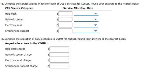 Solved Service department charges and activity bases Varney | Chegg.com