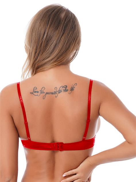 Sexy Womens Hollow Out Cupless Bra Top Sheer Lace Lingerie Bralette Underwear EBay