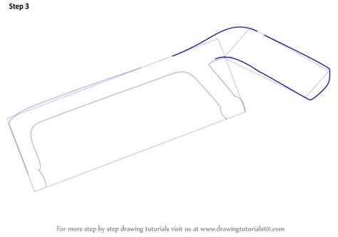 How To Draw A Hacksaw Tools Step By Step