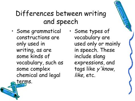 Lecture 3 Differences writing&speech | PPT