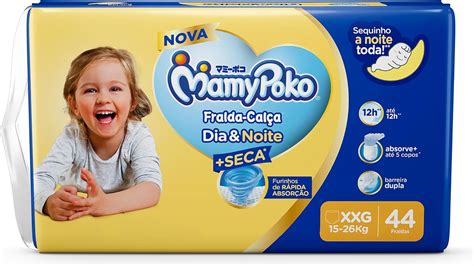 Fralda Boa Para Noite - MamyPoko Fralda-Calça Dia&Noite Xxg 44 Unidades | Amazon.com.br