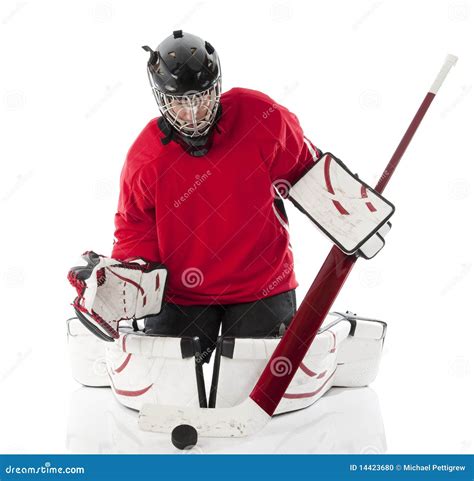 Ice Hockey Goalie Stock Photo - Image: 14423680