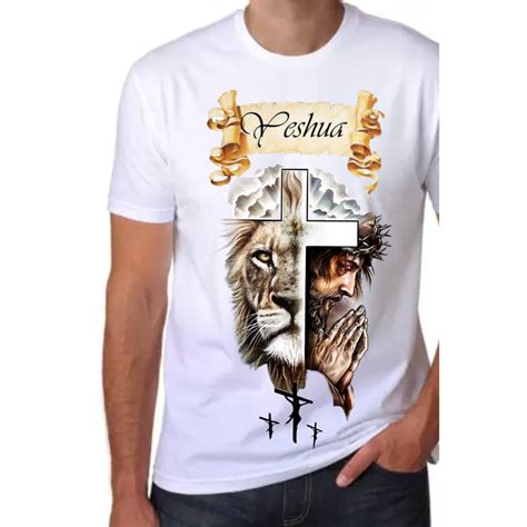 Estampa Leão De Judá - Camiseta Temática Personalizada - Estampa Religiosa - Leão de Judá ...