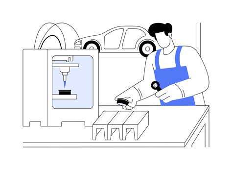 3d Printed Automotive Parts Abstract Concept Illustration 47232108